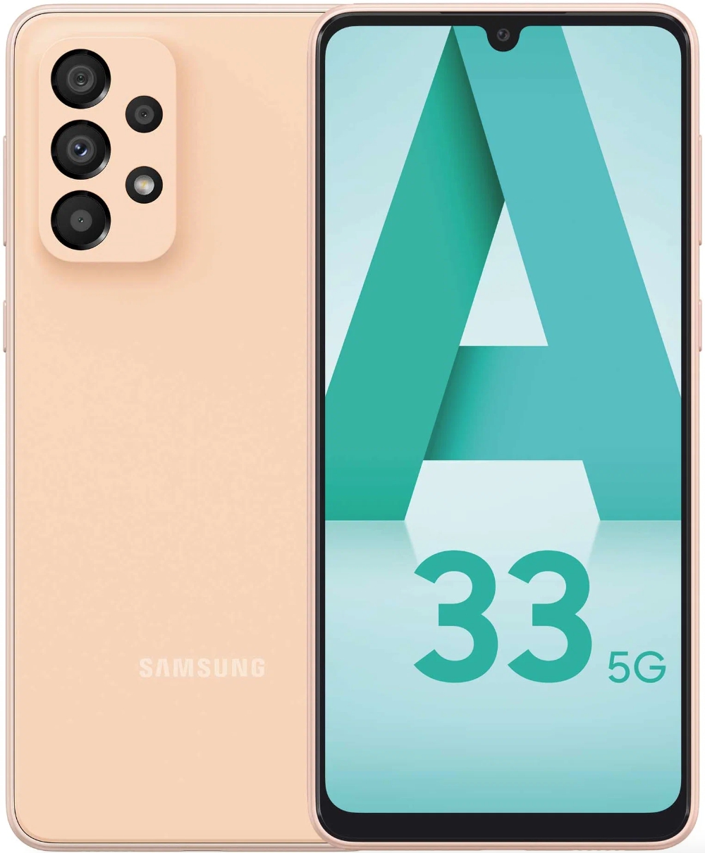 Samsung Galaxy A33 5G 6/128 ГБ, персиковый