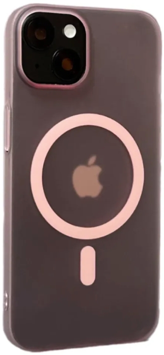 Чехол тонкий накладка Gurdini Slim Series с MagSafe для iPhone 14/13 (розовый) Чехол тонкий накладка Gurdini Slim Series с MagSafe для iPhone 14/13 (розовый)
