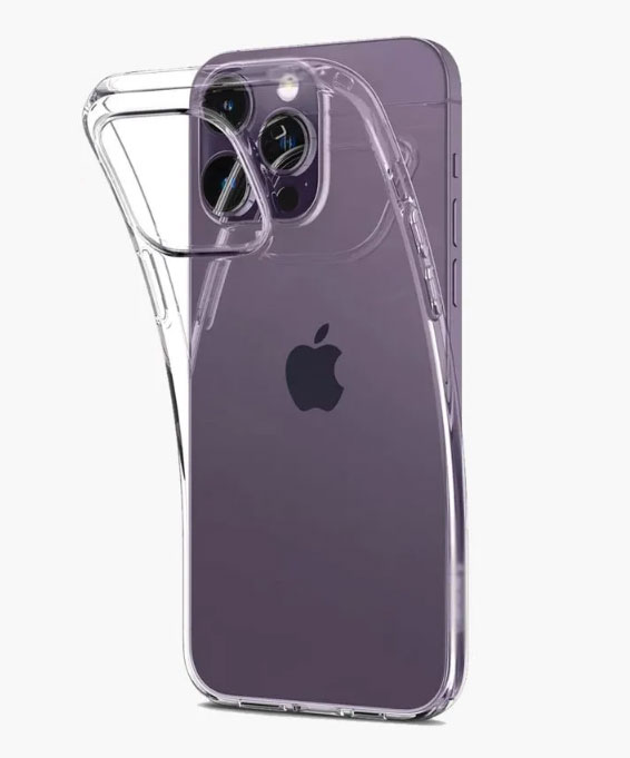 Чехол клип-кейс силиконовый CTI для Apple iPhone 14 Pro (6.1) (прозрачный)