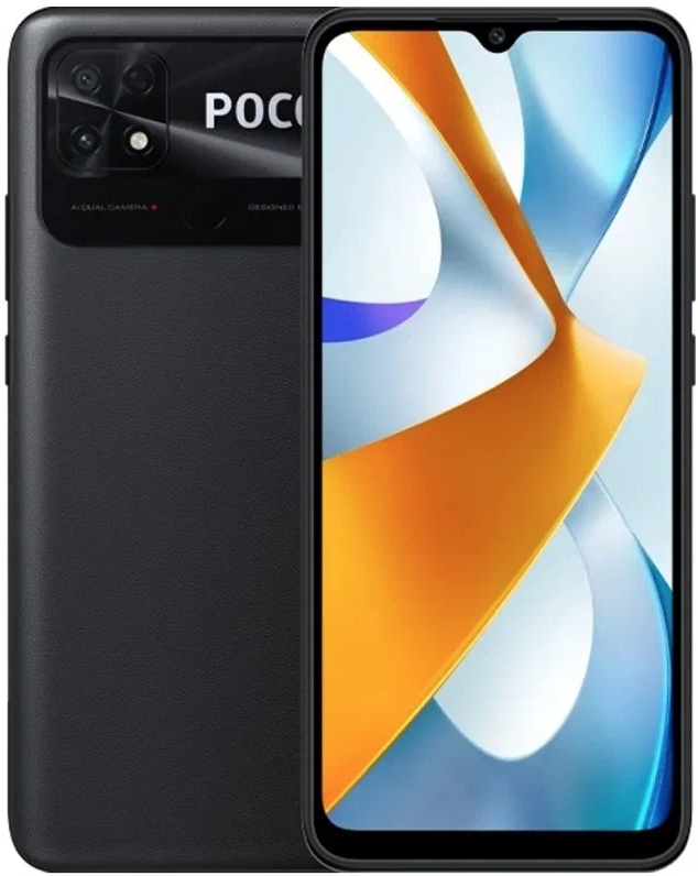 Xiaomi POCO C40 4/64 ГБ, черный