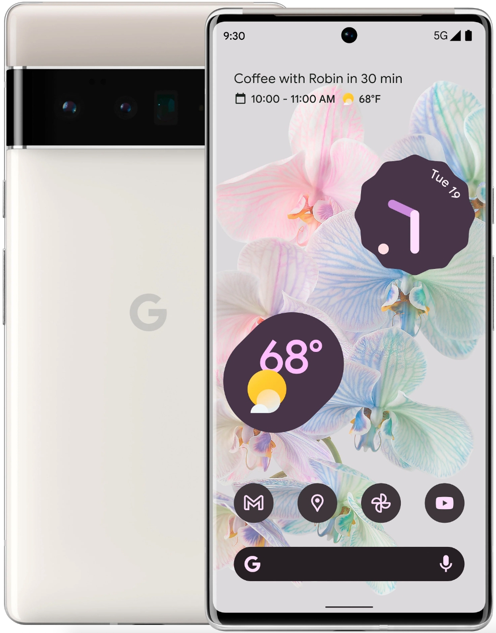 Смартфон Google Pixel 6 Pro 12/256GB Cloudy White (белый)