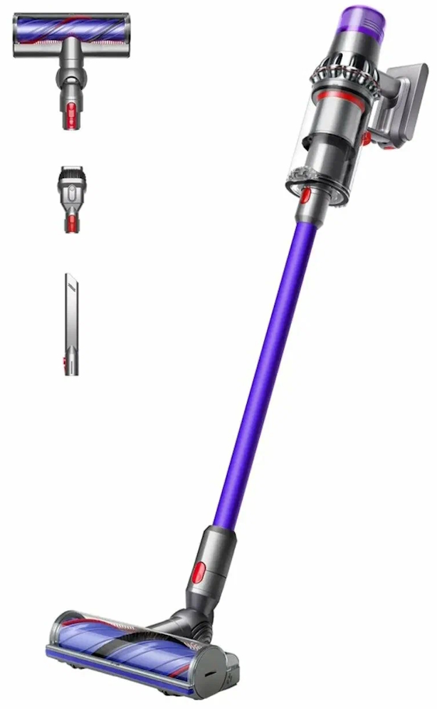 Вертикальный пылесос Dyson V11 Advanced (SV51), никель/фиолетовый Вертикальный пылесос Dyson V11 Advanced (SV51), никель/фиолетовый