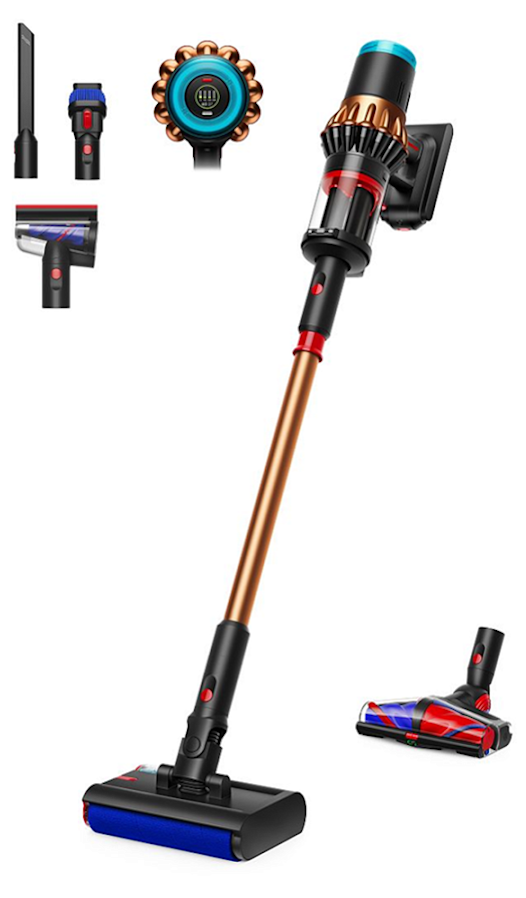 Вертикальный моющий пылесос Dyson V16 Piston Animal Submarine DS60 (SV53A), чёрный/медь
