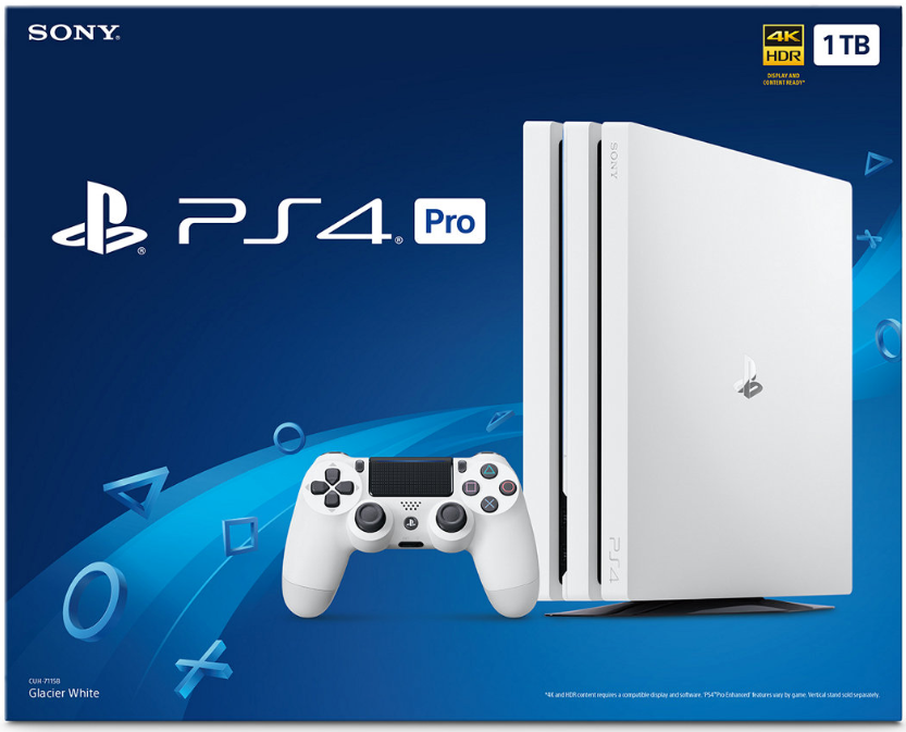 Игровая приставка Sony PlayStation 4 Pro 1Tb белая (CUH-7216B)