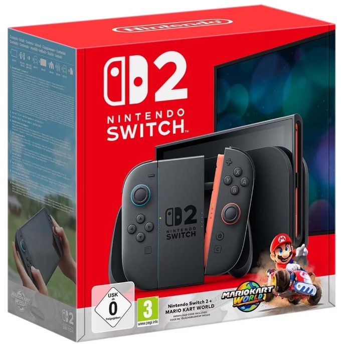 Игровая консоль Nintendo Switch 2 256Гб + Mario Kart Bundle (серый)