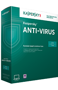 Kaspersky Anti-Virus 2 ПК 1 год продление