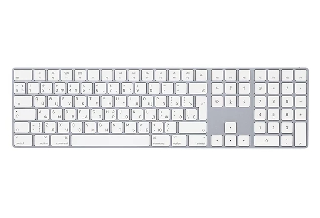 Клавиатура Apple Magic Keyboard with Numeric Keypad (MQ052) Silver Bluetooth