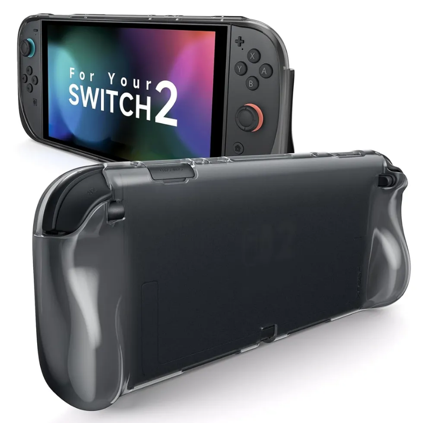 Защитный защитный чехол с ручками JSAUX для Nintendo Switch 2 (чёрный) Защитный защитный чехол с ручками JSAUX для Nintendo Switch 2 (чёрный)