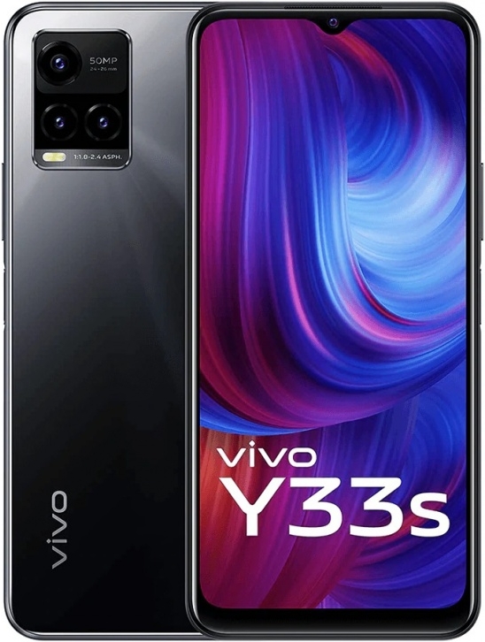 Смартфон Vivo Y33s 4/64GB Mirror Black (чёрное зеркало)