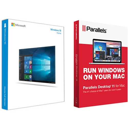 Комплект Parallels для Windows 10 Home с Parallels Desktop 11 для Mac