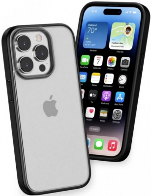 Чехол накладка противоударный Gurdini Shockproof touch series для iPhone 15 Pro Max (Белый)
