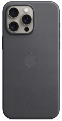 Чехол клип-кейс Apple FineWoven MagSafe для iPhone 15 Pro Max, цвет Black (MT4V3)