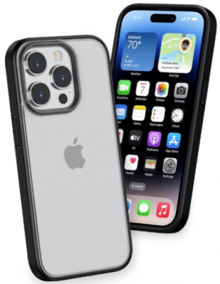 Чехол накладка противоударный Gurdini Shockproof touch series для iPhone 15 Pro (Белый)