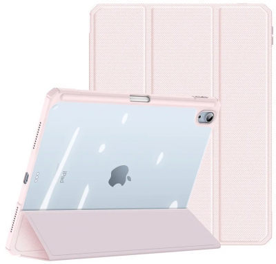 Чехол книжка Dux Ducis Toby series для Apple iPad Air 10.9/11 с держателем для Apple Pencil (Светло розовый)