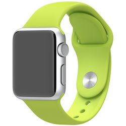 Спортивный ремешок зеленого цвета для Apple Watch 38 мм, размеры S/M и M/L (MJ4L2ZM/A)