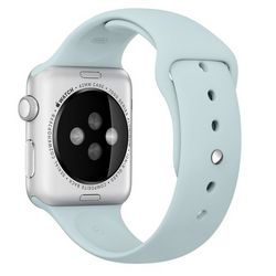 Спортивный ремешок бирюзового цвета для Apple Watch 38 мм, размеры S/M и M/L (MPUG2ZM/A)