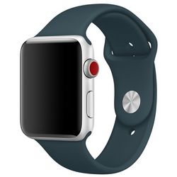Спортивный ремешок цвета «тёмная бирюза» для Apple Watch 38 мм, размеры S/M и M/L (MQUU2ZM/A)