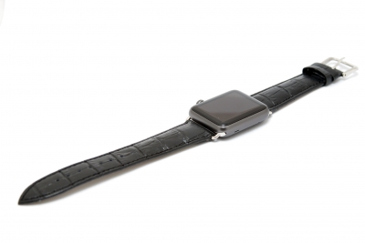 Кожаный ремешок для часов для Apple черный 42 мм