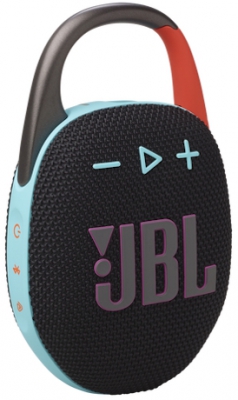 Портативная колонка JBL Clip 5 (черно-оранжевая)