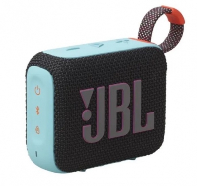 Портативная акустика JBL GO 4 (черно-оранжевая)