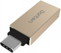 Адаптер Dorten USB-C to USB 3.0 (золотой)