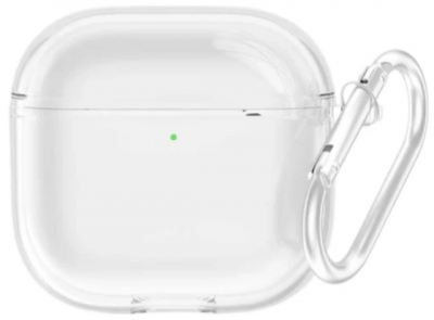 Чехол силиконовый Gurdini для Airpods 4 (прозрачный)