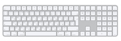 Клавиатура Apple Magic Keyboard with Numeric Keypad с Touch ID (MK2C3) белая