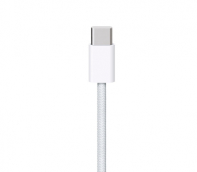 Кабель плетеный Appel USB-C Charge Cable (1m) USB-C to USB-C A2795 MQKJ3FE/A (белый)