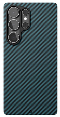 Чехол ультратонкий кевларовый VLP Kevlar Case с поддержкой MagSafe для Samsung S25 Ultra (синий)