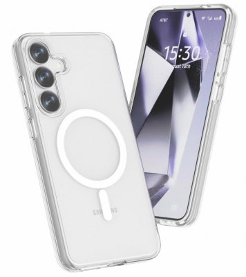 Чехол накладка CTI с поддержкой MagSafe для Samsung S25 (прозрачный)