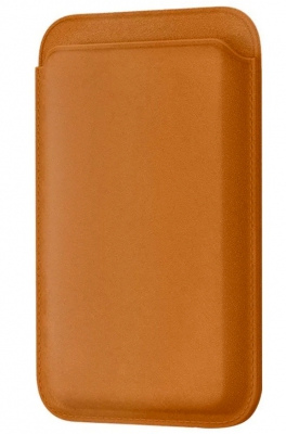 Картхолдер кожаный VLP Magsafe с креплением на магнит (коричневый)