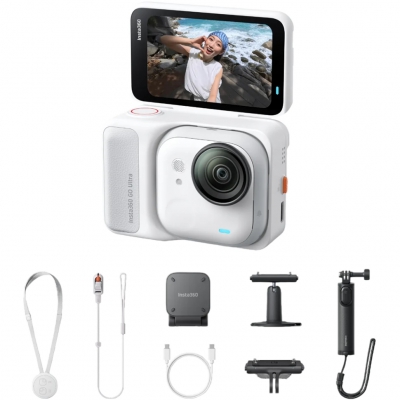 Экшн-камера Insta360 GO Ultra Creator bundle, белый