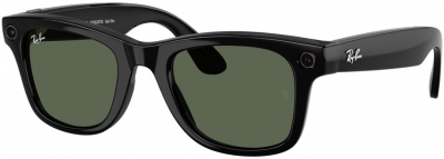 Умные очки Ray-Ban Wayfarer (Gen 2) RW4012 Shiny Black/Transitions Graphite Green, размер M (50)