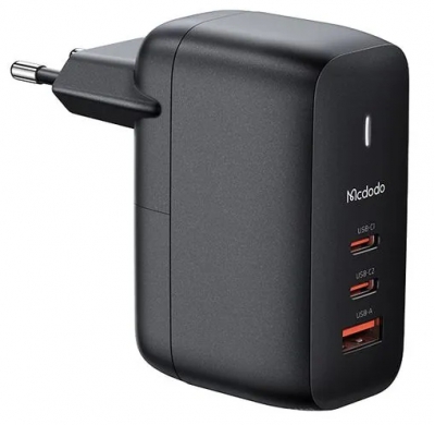 Сетевое зарядное устройство Mcdodo Mini CH-029 GaN Fast Charger 2xUSB-C + USB-A/PD/65W (черное)