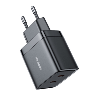 Сетевое зарядное устройство McDodo CH-2501 40W Dual USB-C GaN Fast Charge  USB Type-C (черный)