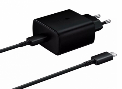 Сетевое зарядное устройство Samsung EP-TA845 PD USB Type-C 45Вт (черное) + кабель