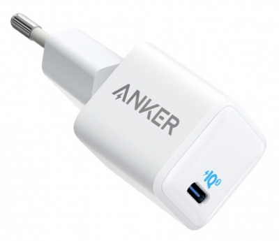 Сетевое зарядное устройство Anker PowerPort 3 Nano 20W USB-C (белый)