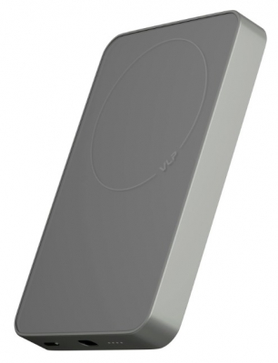 Металлический Внешний аккумулятор VLP Diamond Energy  с поддержкой Magsafe  Qi2/10000mAh/3A/USB-C (черный титан)
