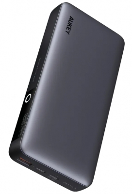 Внешний аккумулятор AUKEY Sprint X 20K 65W 2*Type-C/USB-A/PD 3.0 (поддерживает заряд для Ноутбуков) серый