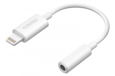 Адаптер-переходник Deppa 72404 Lightning - 3.5mm jack (белый)