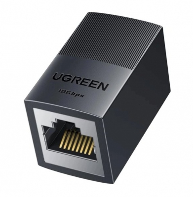 Адаптер-удлинитель UGREEN NW326 для сетевого кабеля RJ45 10Gbps (черный)