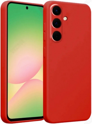 Чехол клип-кейс из плотного силикона CTI для Samsung A56 (красный)