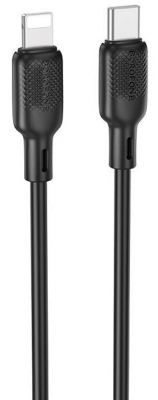 Кабель Type-C to Lightning BOROFONE BX113 Lenny 2,4A 1м (черный)