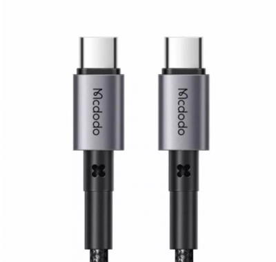 Кабель из износостойкой нейлоновой оплетки Mcdodo Type-C - Type-C 65W 1m CA-3130 (черный)