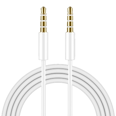 Аудио кабель BYZ AUX 3.5 мм 1 метр (белый)