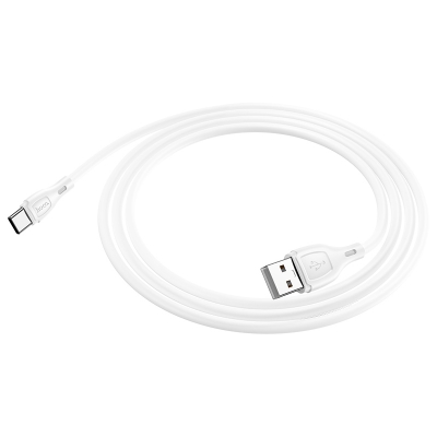 Кабель HOCO X61 USB - Type-C 1m 3A (белый)