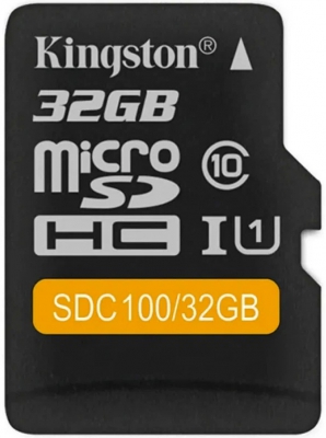 Карта памяти MicroSDHC 32Gb Kingston class 10 100Mb/s б/ад