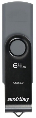 Флеш-накопитель USB 3.0 Smartbuy 64GB Twist Dual Type-C/Type-A (SB64GB3DUOTWK)