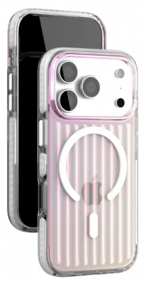 Чехол накладка VLP Pulse Case с поддержкой MagSafe для iPhone 17 Pro (перламутровый)