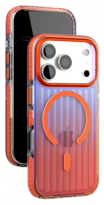 Чехол накладка VLP Pulse Case с поддержкой MagSafe для iPhone 17 Pro (оранжевый)